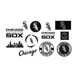 Chicago White Sox SVG Cut Files, SVG Files, Baseball Clipart, Cricut