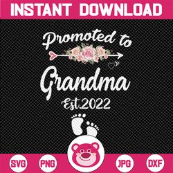 Promoted To Grandma Png, Grandma Png, Floral Png, Pregnancy Announcement, New Grandma, Blessed Grandma, Funny Grandma, M