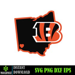 Cincinnati Bengals Bundle Svg, Bengals Svg, Bengals logo svg, Nfl svg (4)