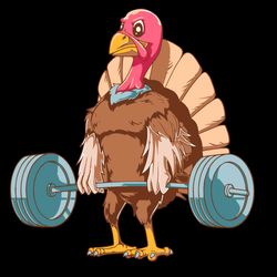 Weightlifting Turkey Deadlifting Thanksgiving Turkey Gym SVG, Turkey SVG