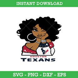 Houston Texans Girl Svg, Houston Texans Svg, Girl Sport Svg, NFL Svg, Png Dxf Eps, Instant Download