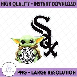 Baby Yoda with Chicago White Sox  Baseball PNG,  Baby Yoda MLB png, MLB png, Digital Download