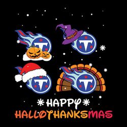 Happy Hallothanksmas Tennessee Titans, NFL Svg, Football Svg, Cricut File, Svg