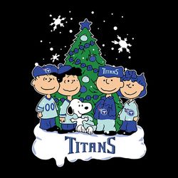 The Peanuts Movie Christmas Tree Fans Tennessee Titans, NFL Svg, Football Svg, Cricut File, Svg