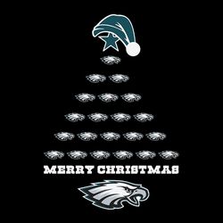 Merry Christmas Tree Philadelphia Eagles,NFL Svg, Football Svg, Cricut File, Svg