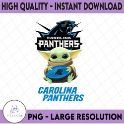 Baby Yoda with Carolina Panthers  NFL Png,  Baby Yoda NFL png, NFL png, Sublimation ready, png files for sublimation