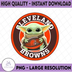 Baby Yoda with Cleveland Browns NFL Png,  Baby Yoda NFL png, NFL png, Sublimation ready, png files for sublimation