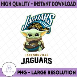 Baby Yoda with Jacksonville Jaguars NFL png,  Baby Yoda NFL png, NFL png, Sublimation ready, png files for sublimation