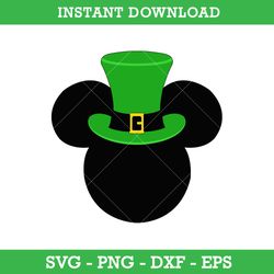 Mickey Leprechaun Svg, Mickey St Patrick's Day Svg, Saint Patrick's Day Disney Svg, Instant Download