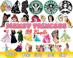 Disney Princess Bundle Svg, Princess Svg, Princess Starbucks Svg, Princess Character Svg