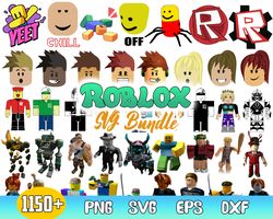 Roblox Bundle Svg, Roblox Face Svg, Roblox Character Svg, Roblox Cartoon Svg, Png Dxf  Eps File