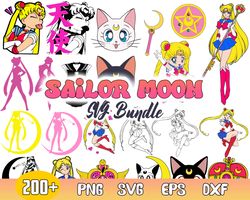 Sailor Moon Bundle Svg, Sailor Moon Svg, Usagi Tsukino Svg, Anime Svg, Png Dxf Eps File