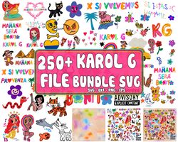 Karol G svg bundle, 250 file Karol G Manana Sera Bonito Bundle SVG EPS DXF PNG, for Cricut, digital, Instant Download