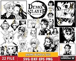 20file Anime Bundle SVG DXF EPS PNG, Mega Anime bundle svg , for Cricut, vector file, digital Download, Instant Download