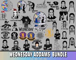 Wednesday Addams bundle SVG, Wednesday Addams bundle svg eps dxf png, for Cricut, digital, file cut, Instant Download