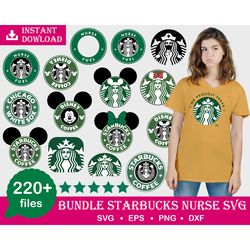 200 Starbucks Nurse Svg Bundle 1.0 Digital Dowload, High quality,Roblox Clip Art Roblox Printable Roblox Birthday SVG Ro
