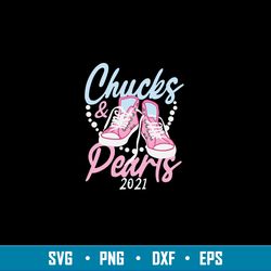 Chuck And Pearls 2021 Kamala Harris Pink Svg, Png Dxf Eps File