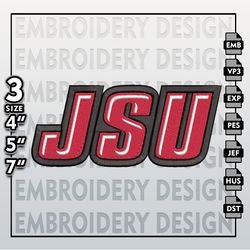 Jacksonville State Gamecocks Embroidery Designs, NCAA Logo Embroidery Files, NCAA JSU, Machine Embroidery Pattern
