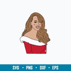 Mariah Carey Svg, Christmas Svg, Png Dxf Eps File
