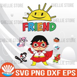 Friend Ryan's world svg, Supper girld with friend svg, Cricut, svg files, File For Cricut, For Silhouette, Cut File, Dxf