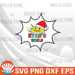 Ryan's world with red hat  in symbol svg, Cricut, svg files, File For Cricut, For Silhouette, Cut File, Dxf, Png, Svg