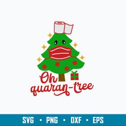Oh Quaran Tree Svg, Christmas Tree Svg, Png Dxf Eps File