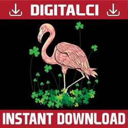 Irish Lucky Shamrock Flamingo Lovers Happy St Patrick's Day PNG Sublimation Designs
