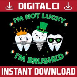 Tooth With Shamrocks Dental Assistant Happy St Patrick's Day PNG Sublimation Designs