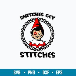 Snitches Get Stitches Elf Svg, The Elf Svg, Png Dxf Eps File