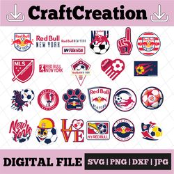 24 Files MLS Logo New York Red Bulls, New York Red Bulls svg, Vector New York Red Bulls, Clipart New York Red Bulls, Foo