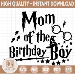 Mom of the birthday boy svg,Harry potter SVG, Harry Potter theme, Harry Potter print, Potter birthday, Harry Potter png,