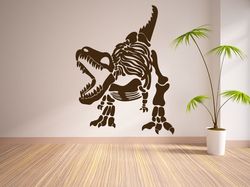 T-Rex Skeleton, Dinosaur Tyrex, Dinosaur Tyrannosaur Sticker Wall Sticker Vinyl Decal Mural Art Decor