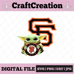 Baby Yoda with San Francisco Giants Baseball PNG,  Baby Yoda MLB png, MLB png, Sublimation ready, png files for sublimat