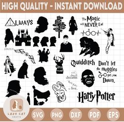 Harry potter,SVG, PNG, DXF, Harry Potter svg, png, dxf, Harry potter digital,Harry potter bundle svg,png,dxf
