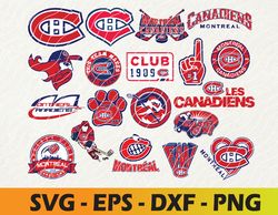 Montreal Canadiens logo, bundle logo, svg, png, eps, dxf, Hockey Teams Svg