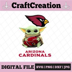 Baby Yoda with Arizona Cardinals NFL Png,  Baby Yoda NFL png, NFL png, Sublimation ready, png files for sublimation,prin