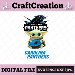 Baby Yoda with Carolina Panthers  NFL Png,  Baby Yoda NFL png, NFL png, Sublimation ready, png files for sublimation,pri
