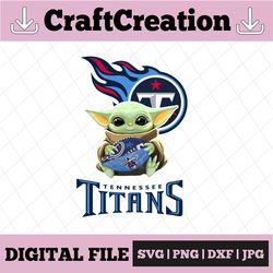 Baby Yoda with Tennessee Titans NFL png,  Baby Yoda NFL png, NFL png, Sublimation ready, png files for sublimation,print