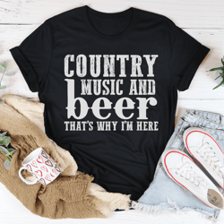 country music & beer tee