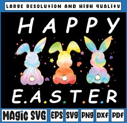 Happy Easter Day Cute Bunny Funny Rabbit Tie Dye Png, Tie Dye Easter Bunny Rabbit, Easter bunny, Digital Download