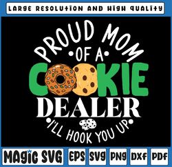 Proud Mom Of A Cookie Dealer Girl Troop Leader Matching Svg,Proud Mom Of A Cookie Dealer, Easter Bunny, Digital Download