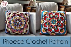 Phoebe Cushion Crochet Pattern GraphicsPrintable Crochet Patterns
