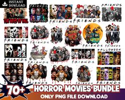 Horror Movies Characters PNG Bundle, Halloween designs for print, Bundle png, Digital download