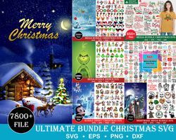 Ultimate bundle Christmas Svg Bundle, Christmas Svg Bundle, Cricut File, Christmas Svg, Disney Svg Bundle