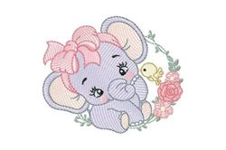 Baby Elephant HomeEmbroideryBaby Animals Embroidery Designs