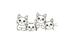 Cute Cats EmbroideryCats Embroidery Designs