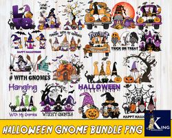 25 file Halloween Gnome Bundle PNG, bundle Halloween PNG, for Cricut, digital, file cut, Instant Download