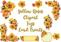 Yellow Roses Clipart  HomeGraphicsPrintable Illustrations  Yellow Roses Clipart