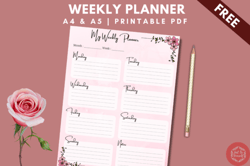 Weekly Planner Printable.