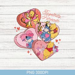 Happy Valentine's Day Png, Winnie The Pooh Valentine, Pooh And Friend, Cute Valentine Gift, Magical Valentines Day Png